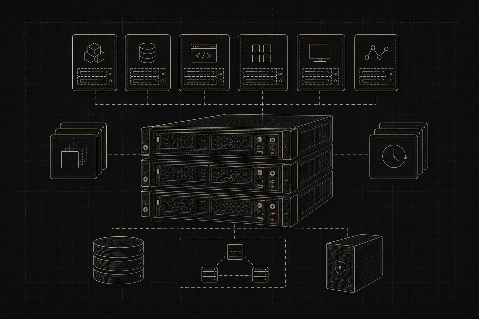 Illustration til projektet DOCKER-SERVICES