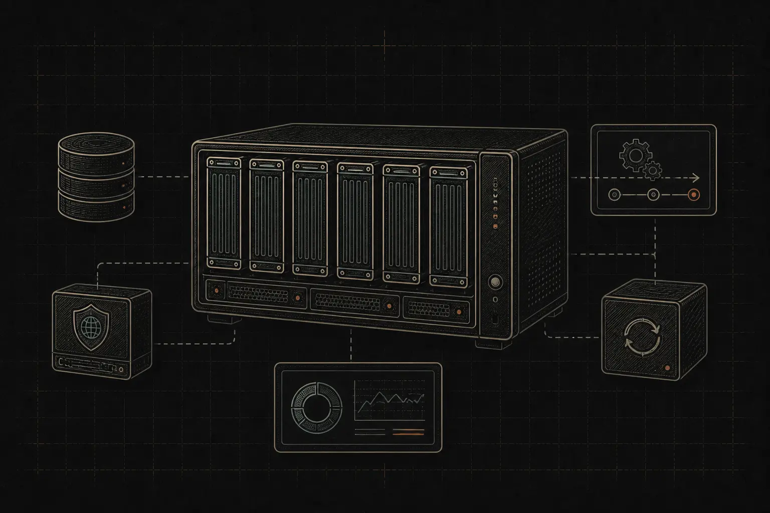Illustration til projektet HOMESERVER
