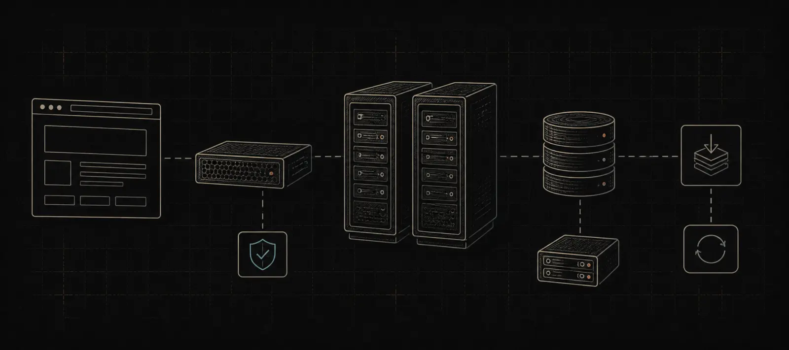 Illustration til projektet WEBHOSTING